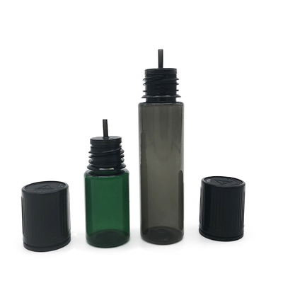 Childproof Transparent Small Liquid Dropper Bottles With Screw Cap And Personalized Logo Printed
