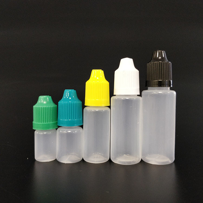 Custom Childproof Round PET E Liquid Bottles With Logo Printed