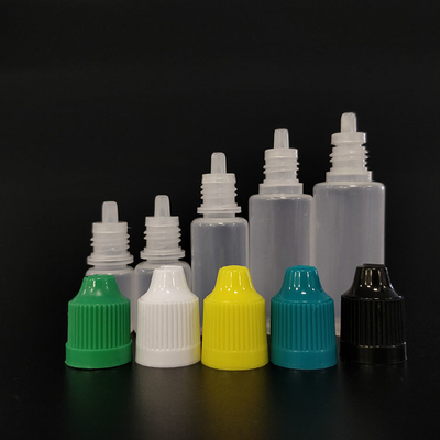 Custom Childproof Round PET E Liquid Bottles With Logo Printed