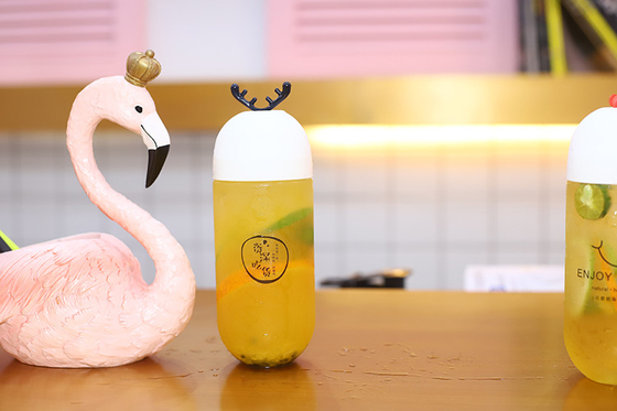 Clear Plastic Milk Tea Bottles Capacity 120ml 250ml 350ml 500ml 1000ml