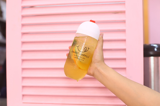 Clear Plastic Milk Tea Bottles Capacity 120ml 250ml 350ml 500ml 1000ml