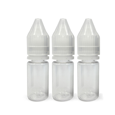 18mm Neck Size Round E Liquid Bottle with Transparent Material and Childproof Cap