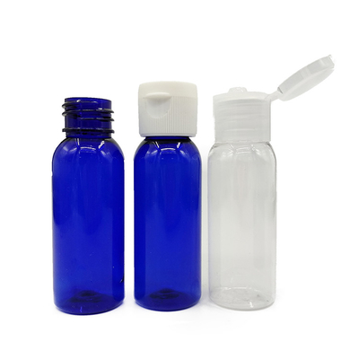 Custom PET Bottle With Flip Cap Transparent And Manly Lotion Ready