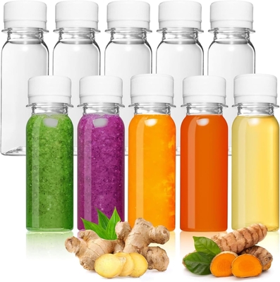 New Design Plastic Bottles 250ml 350ml 500ml Fruit Juice PET Bottles with Caps Disposable Plastic Bottles for Juice in Stock
