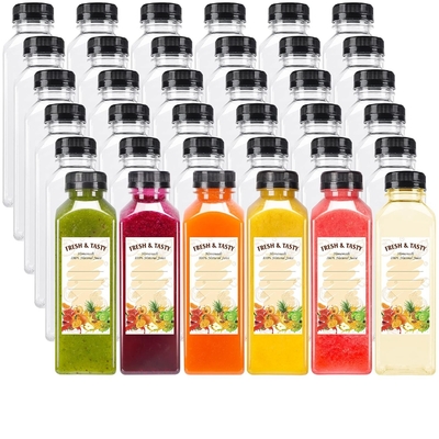 Professional Empty Juice Bottles Small Plastic Bottles For Juice Packaging Bottles With Eco Friendly Materials