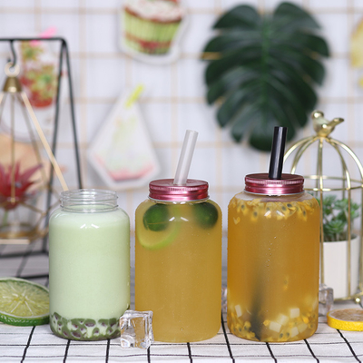 Customizable Handle Square Round Bubble Tea Jugs Ideal Solution For Beverage Storage
