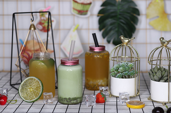 Customizable Handle Square Round Bubble Tea Jugs Ideal Solution For Beverage Storage