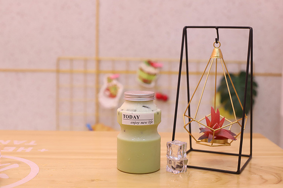 Leak Proof Plastic Milk Tea Bottles With Screw On Lid Durable BPA Free Material