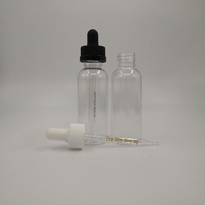 Smooth Surface Plastic Dropper Bottles For Liquid Products In Glass Containers