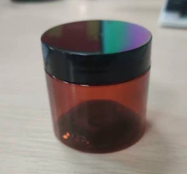 Sealing 100ml Plastic Cosmetic Jar with Pressure Sensitive Gasket and Customized Printing
