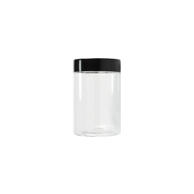 Sealing 100ml Plastic Cosmetic Jar with Pressure Sensitive Gasket and Customized Printing