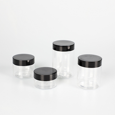 Sealing 100ml Plastic Cosmetic Jar with Pressure Sensitive Gasket and Customized Printing