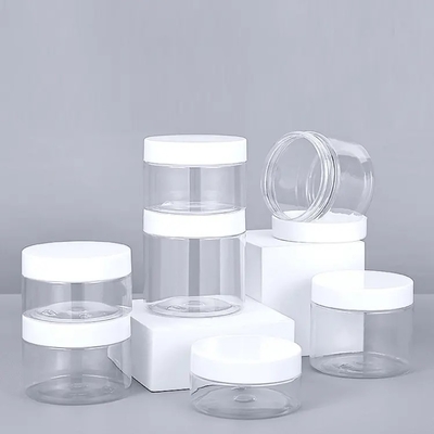 Wholesale Customization Wide Mouth Plastic Jars Plastic Colored Jars with Lid clear Plastic Jars with Lids with Spot Goods