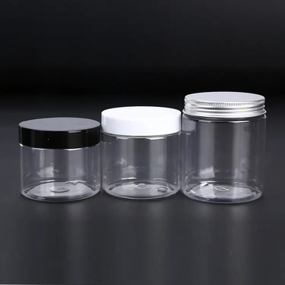 Wholesale Customization Wide Mouth Plastic Jars Plastic Colored Jars with Lid clear Plastic Jars with Lids with Spot Goods