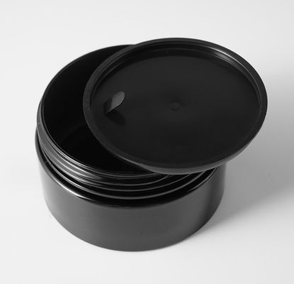 Jar Plastic Cosmetic Container Including Pressure Sensitive Gasket Sealing Providing Packaging for Creams Lotions and Cosmetic Products