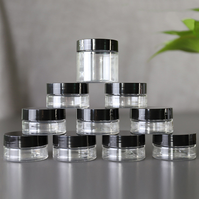Customized Printing Plastic Cosmetic Jar 10ml 15ml 30ml 60ml 80ml 100ml 120ml 150ml Transparent For Cosmetic Packaging