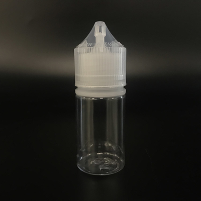 PET Round E Liquid Bottle 10ml Transparent For Vaping