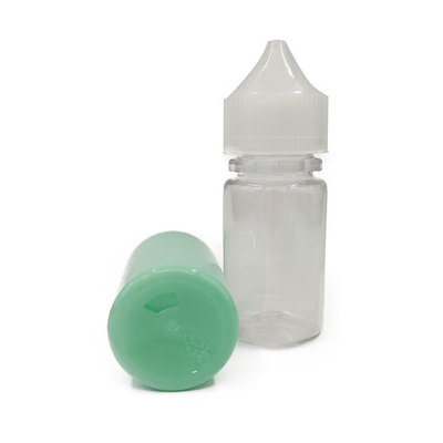 Transparent E Liquid Bottle 18mm Neck Size for Easy E Liquid Storage