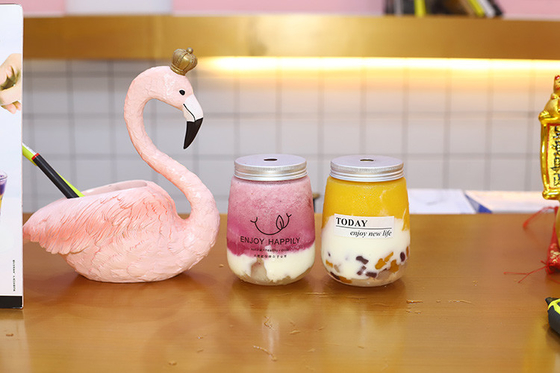 Clear Leak-proof Milk Tea Bottles with Handle Keep Drink Safe and Hassle-free