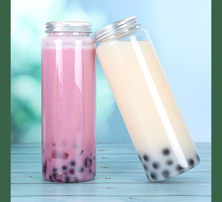 Insulation and Modern Functionality Square Round Milk Tea Bottles