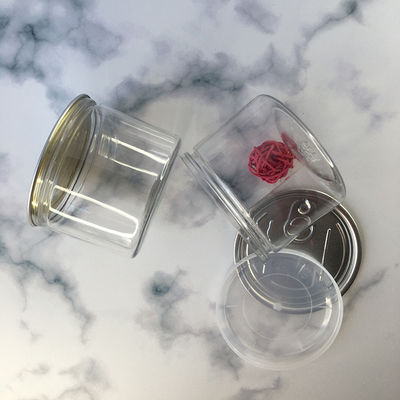 Competitive Pet Can Plastic Jars Easy Open End Lid Pop Can Disposable Food Grade with Customizable