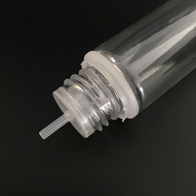 Round Small Bottles for Liquids Transparent and Chemical-resistant
