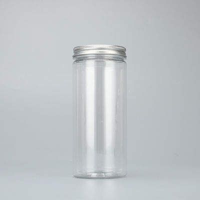 Customization Logo Plastic Jar Containers and Aluminum Lid for Durable Containers