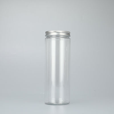 Customization Logo Plastic Jar Containers and Aluminum Lid for Durable Containers