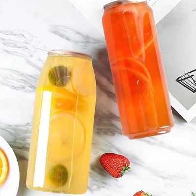 Favorite sealed Plastic Cans Plastic Beverage Cans Pet Can with Easy Open Lid with Good Quality