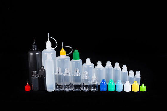 Transparent Black Small Bottles for Liquids 10ml 15ml 30ml 60ml 80ml 100ml Capacity