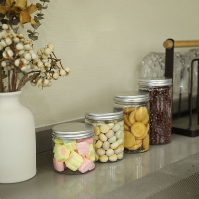 Wholesale Customization Wide Mouth Plastic Jars Plastic Colored Jars with Lid clear Plastic Jars with Lids with Spot Goods