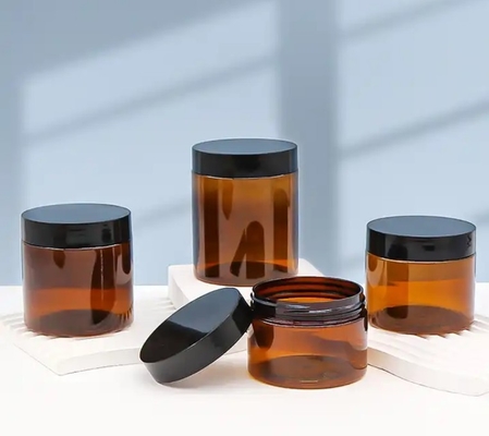 Robust Food Grade Jars with Screw Lids Plastic Jar with Black Lid Thickened Pet Jar in Demand