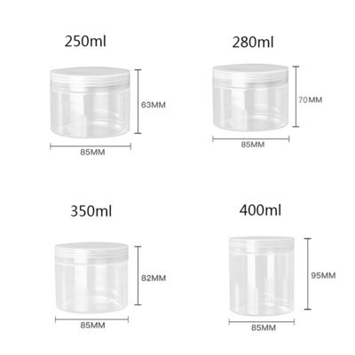 Plastic Containers Jar with Lid Durable and Versatile Storage Solution