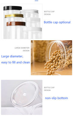 Plastic Containers Jar with Lid Durable and Versatile Storage Solution