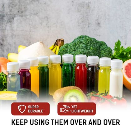 Bpa Free square Bottle Juice Screw Cap Bottle with Flavour Juice and Leak Proof Plastic Fruit Juice Bottle Eco Friendly