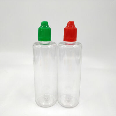 Transparent E liquid bottle offering customized logo customization suitable for e juice packaging and leak proof sealing