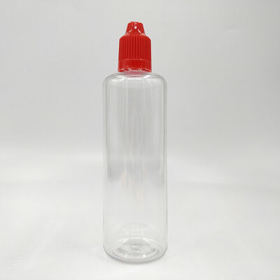Transparent E liquid bottle offering customized logo customization suitable for e juice packaging and leak proof sealing