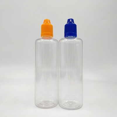 Transparent E liquid bottle offering customized logo customization suitable for e juice packaging and leak proof sealing