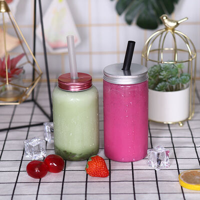 Handle Milk Tea Bottles Leak-proof Square Round Shape Perfect for Commercial Beverage Distributors and Retailers