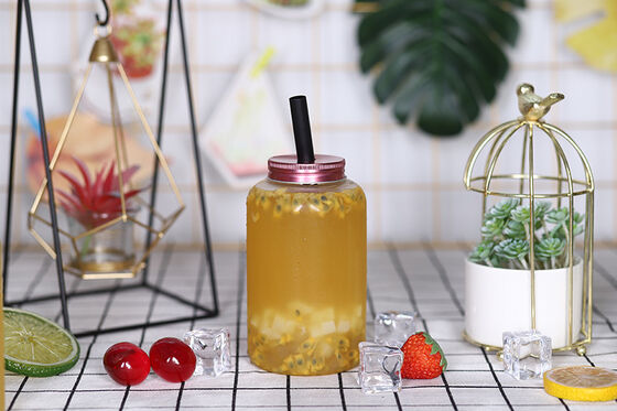 Handle Milk Tea Bottles Leak-proof Square Round Shape Perfect for Commercial Beverage Distributors and Retailers