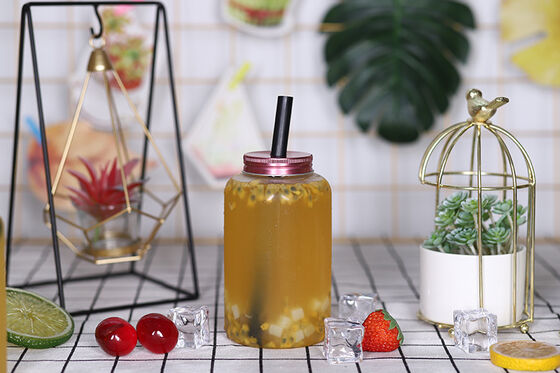 Handle Milk Tea Bottles Leak-proof Square Round Shape Perfect for Commercial Beverage Distributors and Retailers