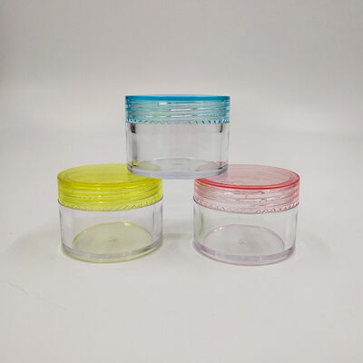 65mm Diameter Plastic Jar Containers Offering Capacities 2oz 3oz 4oz 5oz 6oz 7oz 8oz Including Pressure Sensitive Sealing Designed for Packaging