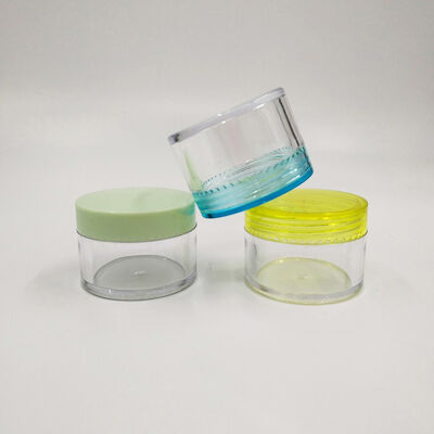 65mm Diameter Plastic Jar Containers Offering Capacities 2oz 3oz 4oz 5oz 6oz 7oz 8oz Including Pressure Sensitive Sealing Designed for Packaging