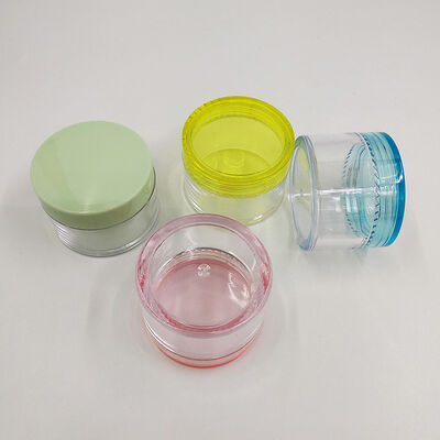 65mm Diameter Plastic Jar Containers Offering Capacities 2oz 3oz 4oz 5oz 6oz 7oz 8oz Including Pressure Sensitive Sealing Designed for Packaging