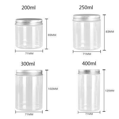 Customization Plastic Jar Containers Durable Reusable Containers Suitable for Food Cosmetics and Pharmaceuticals Packaging