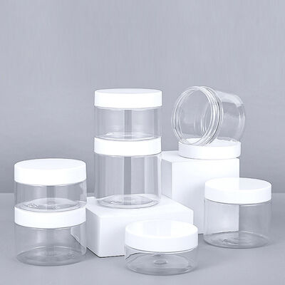 Customization Plastic Jar Containers Durable Reusable Containers Suitable for Food Cosmetics and Pharmaceuticals Packaging