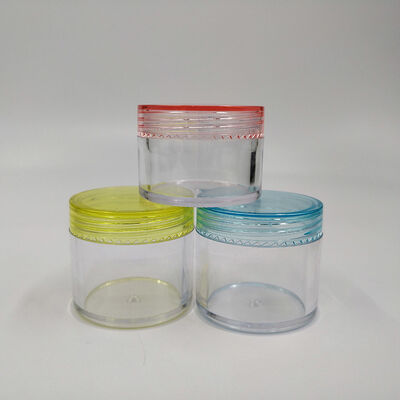 Jar Plastic Cosmetic Jar Smooth Surface in Capacities 10ml 15ml 30ml 60ml 80ml 100ml 120ml 150ml Ideal for Beauty Creams and Lotions