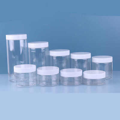 Customization Plastic Jar Containers 65mm Diameter Logo Customization Ideal for Packaging Storage and Labeling Solutions