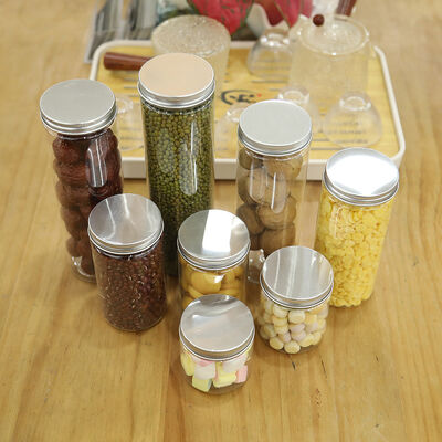 100 Diameter Plastic Jar Containers Offering Pressure Sensitive Sealing Providing Secure Closure and Extended Shelf Life