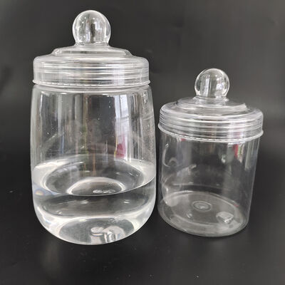 Plastic Lid Plastic Jar Containers Transparent Design Customization Offered Great Packaging Storage and Display Purposes